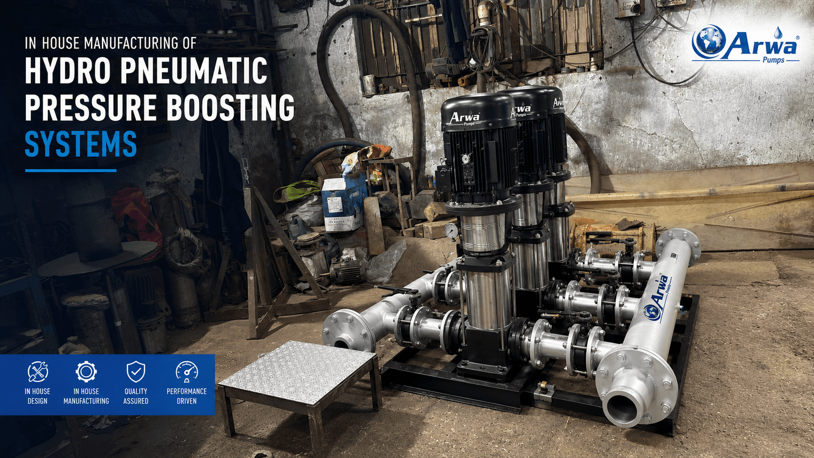 Hydro Pneumatic Pressure Boosting Systems