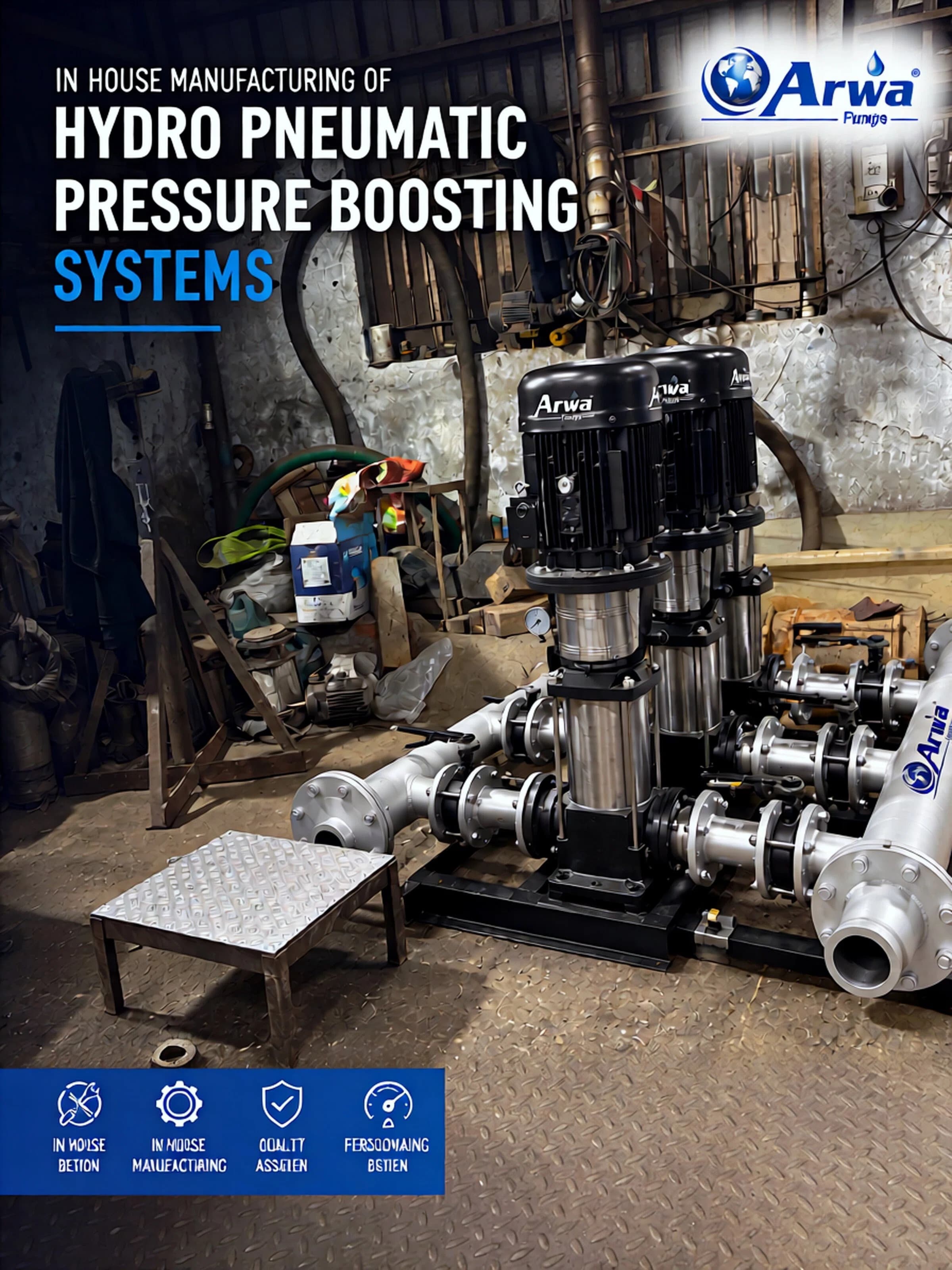 Hydro Pneumatic Pressure Boosting Systems